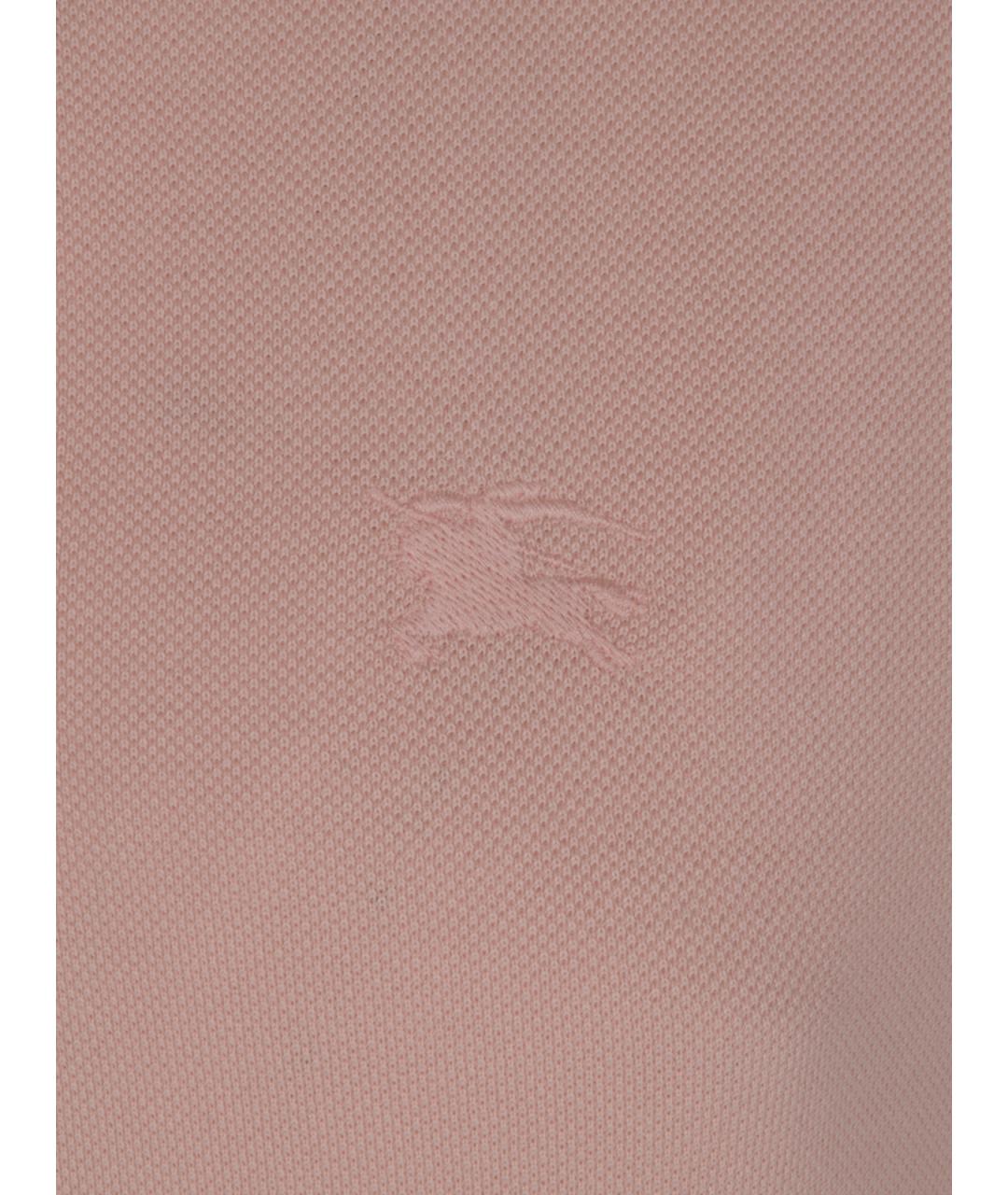 BURBERRY Розовое хлопковое повседневное платье, фото 3