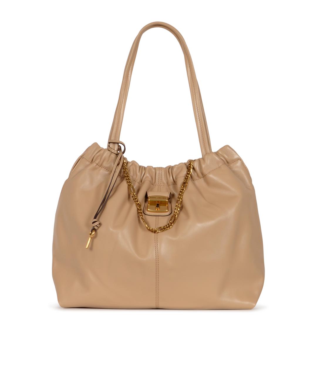 MARC JACOBS Бежевая кожаная сумка тоут, фото 1