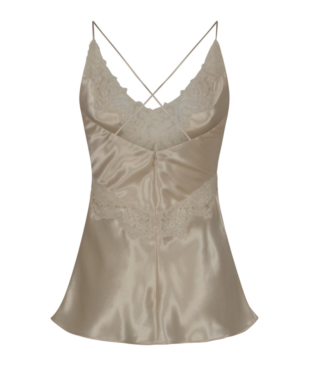 ALBERTA FERRETTI Белая вискозная майка, фото 2