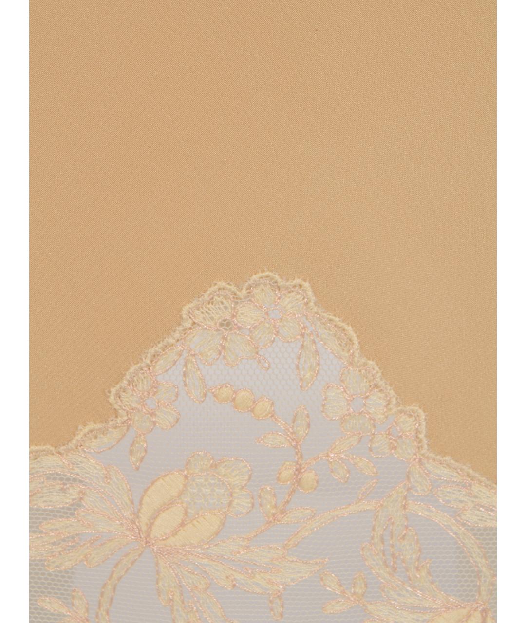 SAINT LAURENT Бежевая юбка миди, фото 3