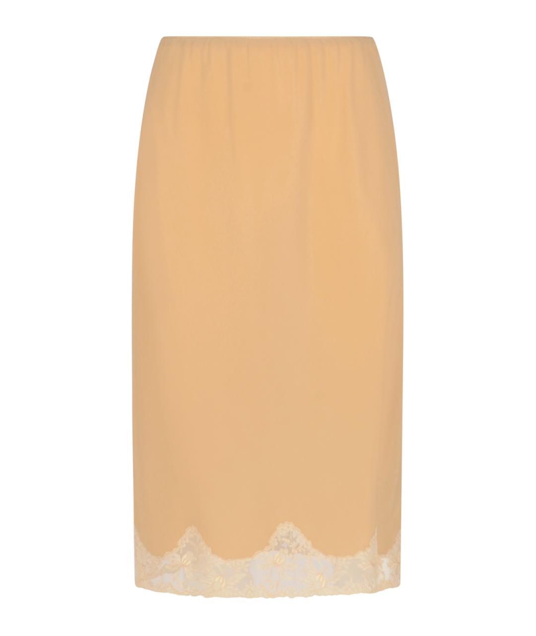 SAINT LAURENT Бежевая юбка миди, фото 1