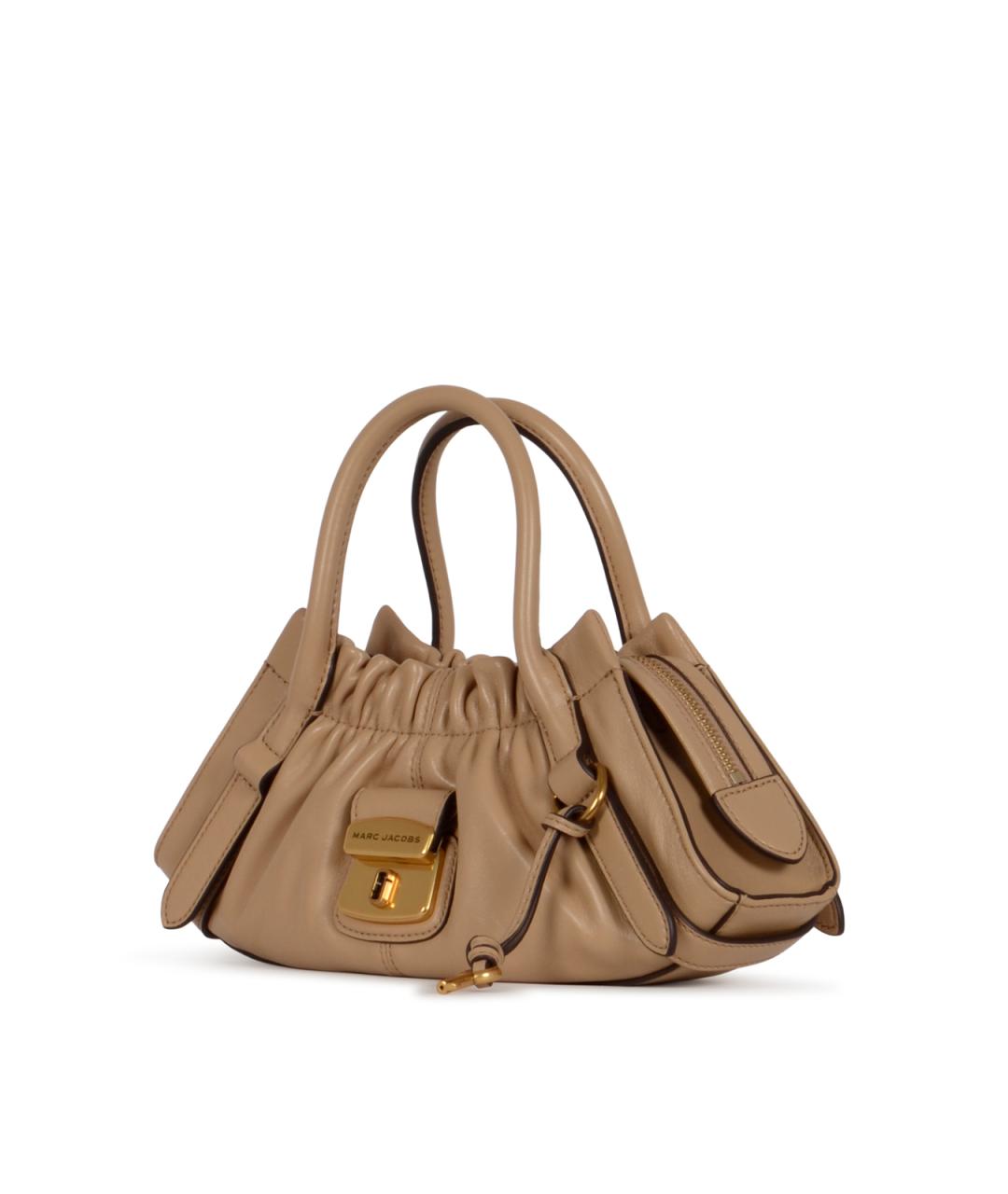 MARC JACOBS Бежевая кожаная сумка тоут, фото 2