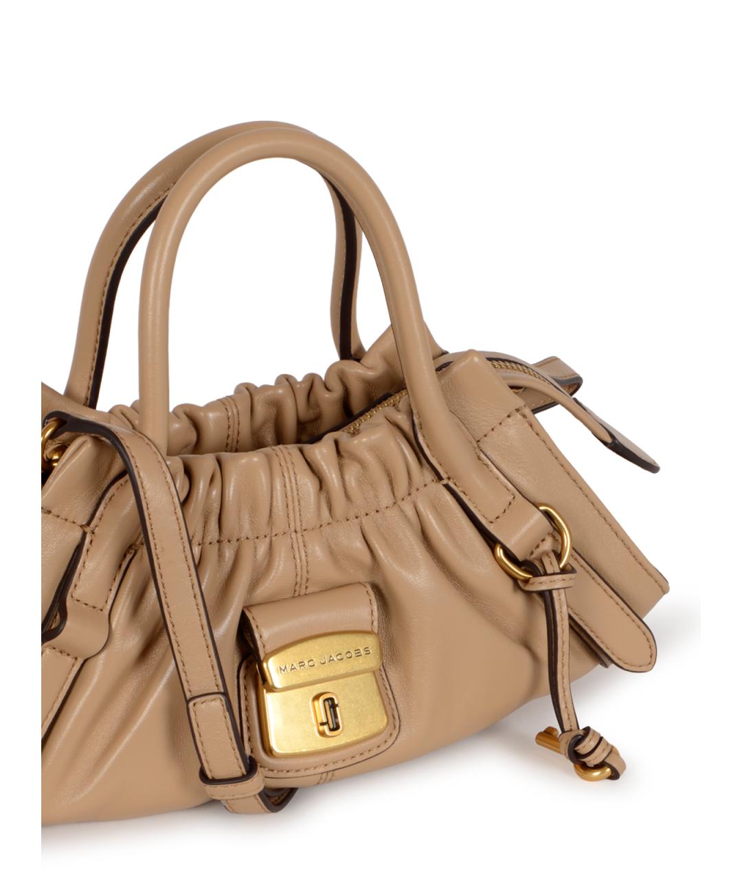 MARC JACOBS Бежевая кожаная сумка тоут, фото 4