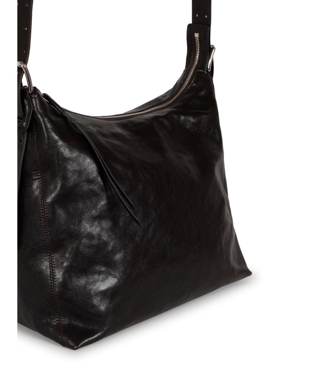 LEMAIRE Коричневая кожаная сумка на плечо, фото 4