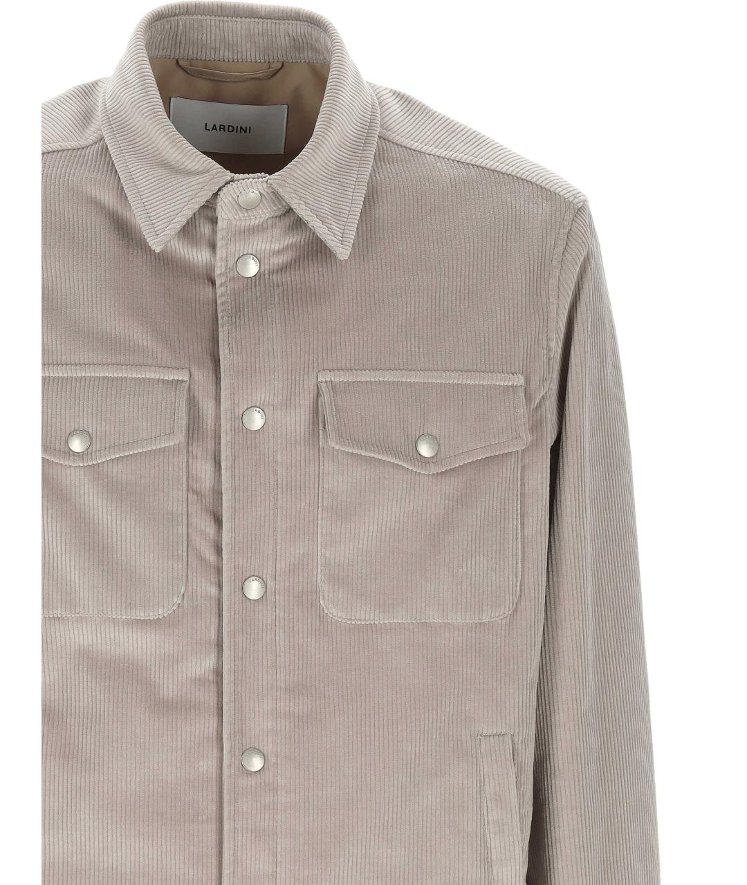 LARDINI Бежевая хлопковая куртка, фото 2