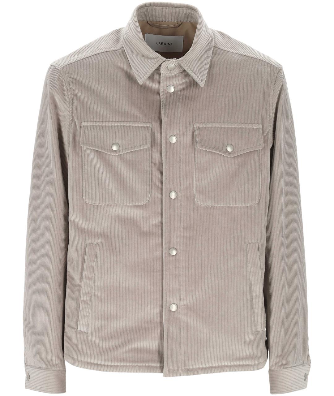 LARDINI Бежевая хлопковая куртка, фото 1