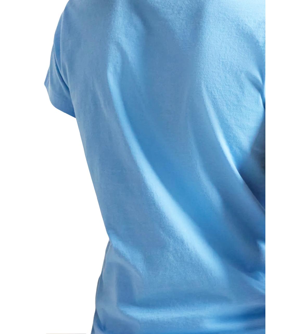 POLO RALPH LAUREN Голубая хлопковая футболка, фото 3