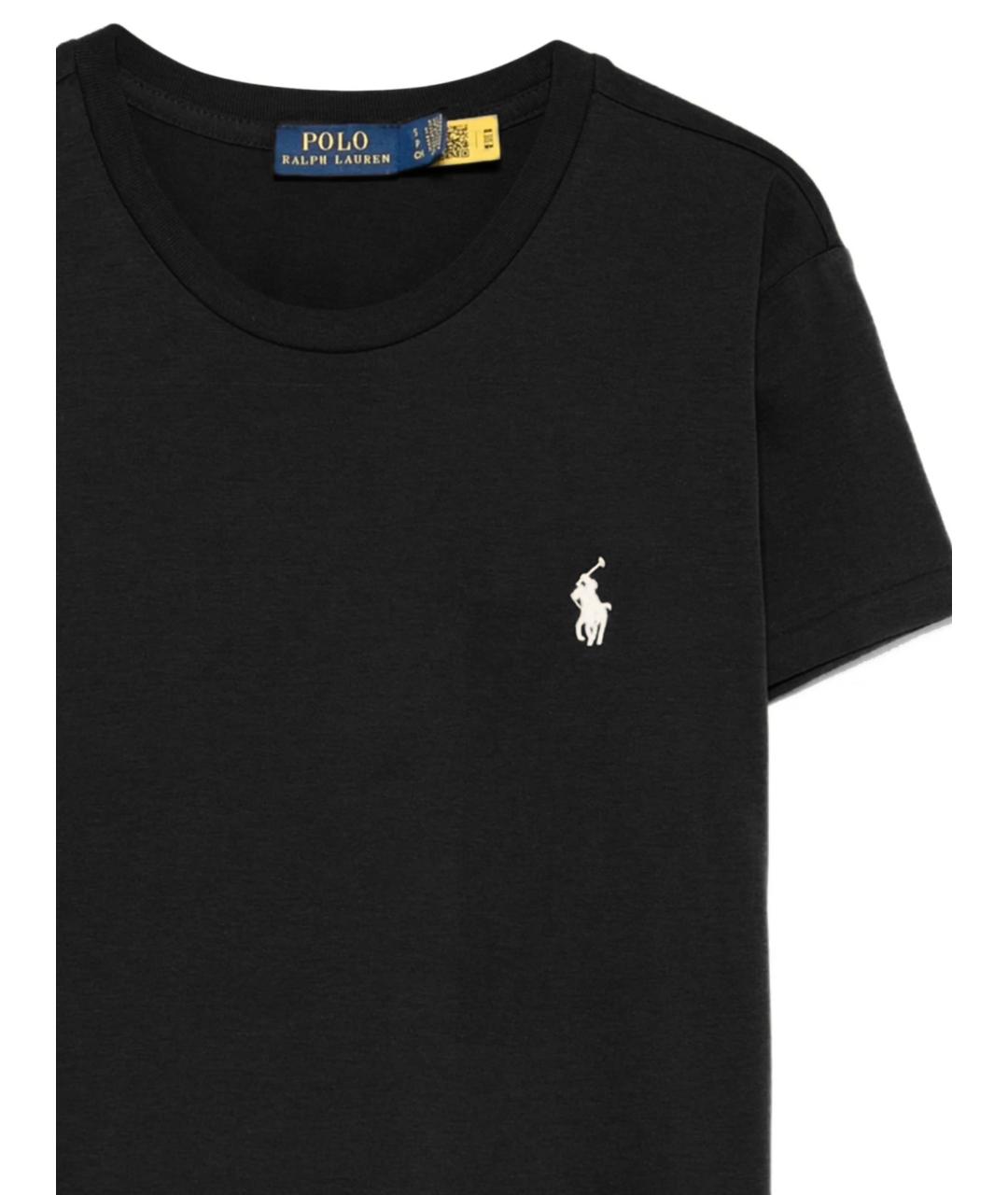 POLO RALPH LAUREN Черная хлопковая футболка, фото 2