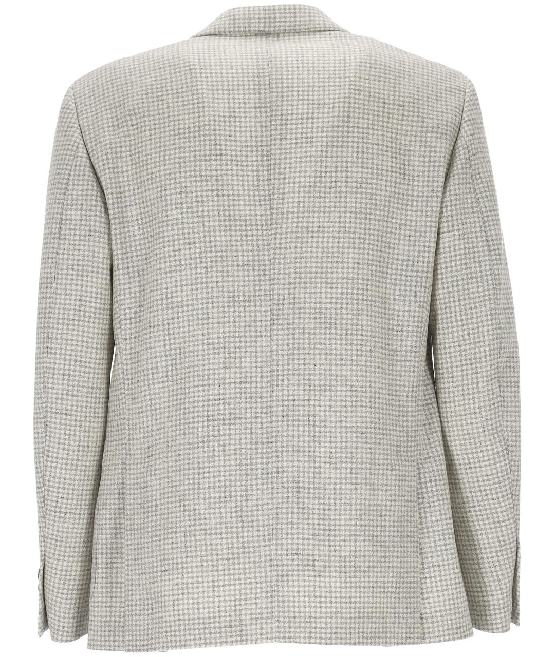 LARDINI Серый шерстяной пиджак, фото 3