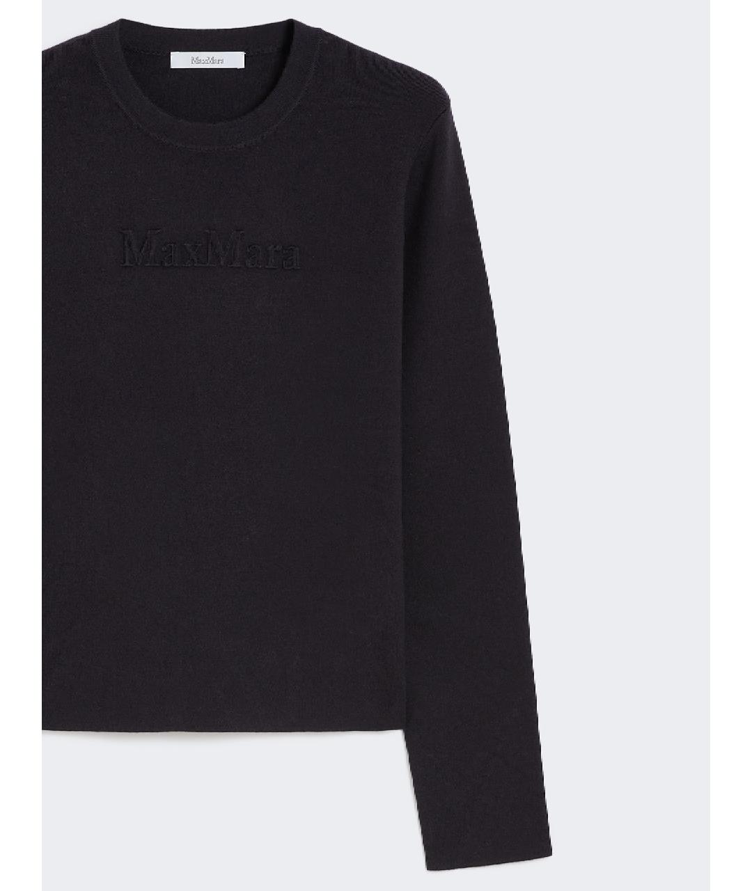 MAX MARA Темно-синий шерстяной джемпер / свитер, фото 2