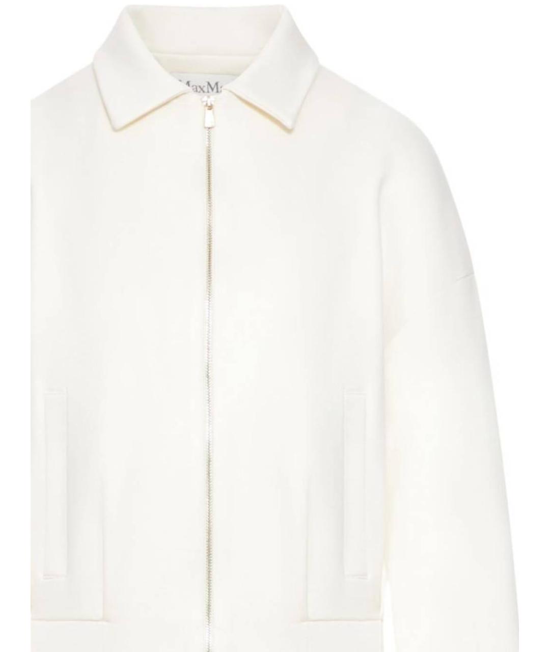 MAX MARA Белый хлопковый кардиган, фото 2