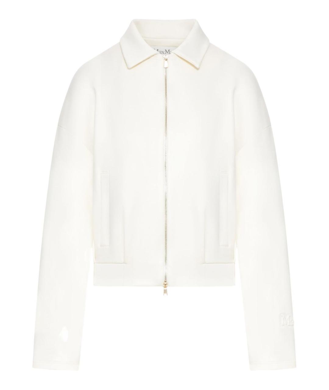 MAX MARA Белый хлопковый кардиган, фото 1