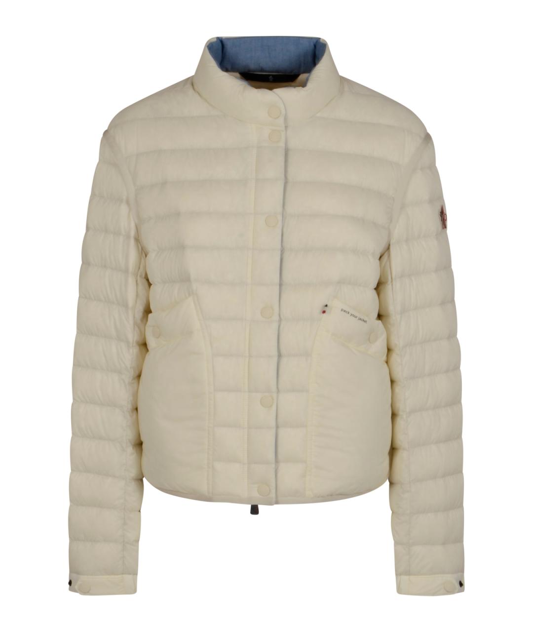 MONCLER GRENOBLE Бежевый синтетический пуховик, фото 1