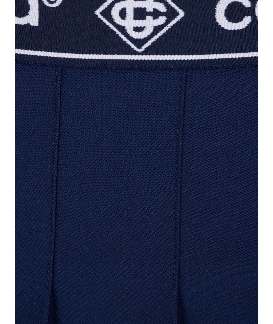 CASABLANCA Синяя полиэстеровая юбка мини, фото 3