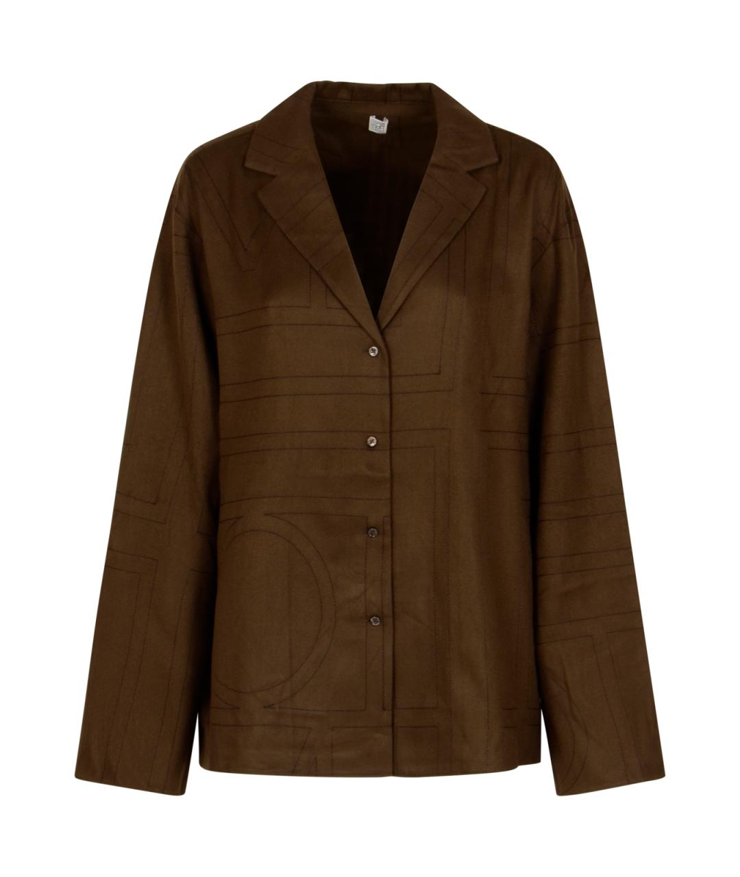 TOTEME Коричневая рубашка, фото 1