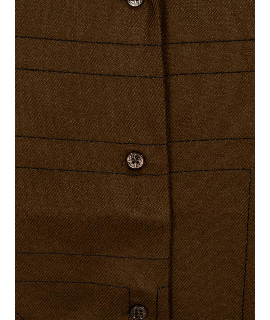 TOTEME Коричневая рубашка, фото 3