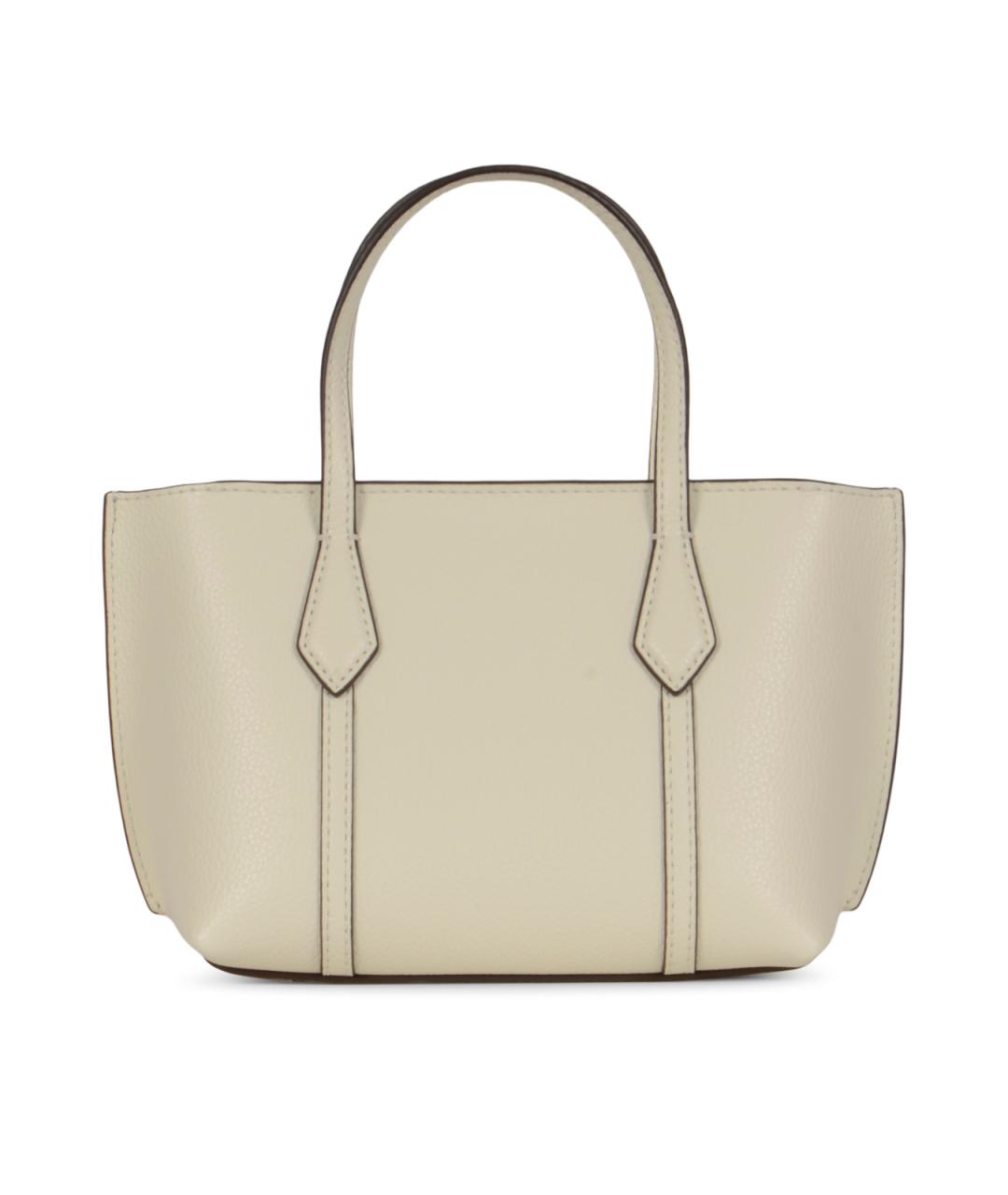 TORY BURCH Белая кожаная сумка тоут, фото 3