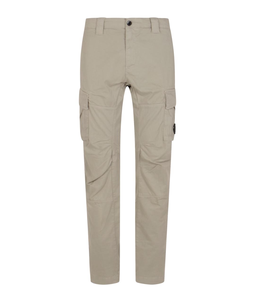 CP COMPANY Серые хлопковые повседневные брюки, фото 1