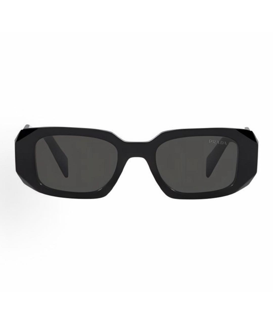PRADA Черные пластиковые солнцезащитные очки, фото 3