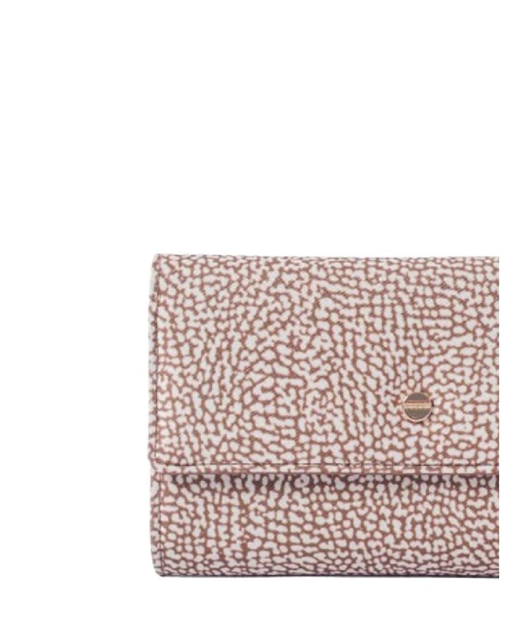 BORBONESE Бежевый кошелек из искусственной кожи, фото 2