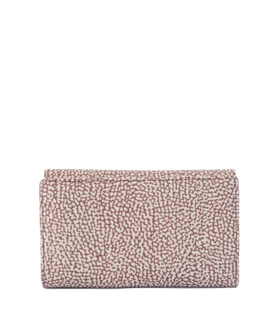 BORBONESE Бежевый кошелек из искусственной кожи, фото 3