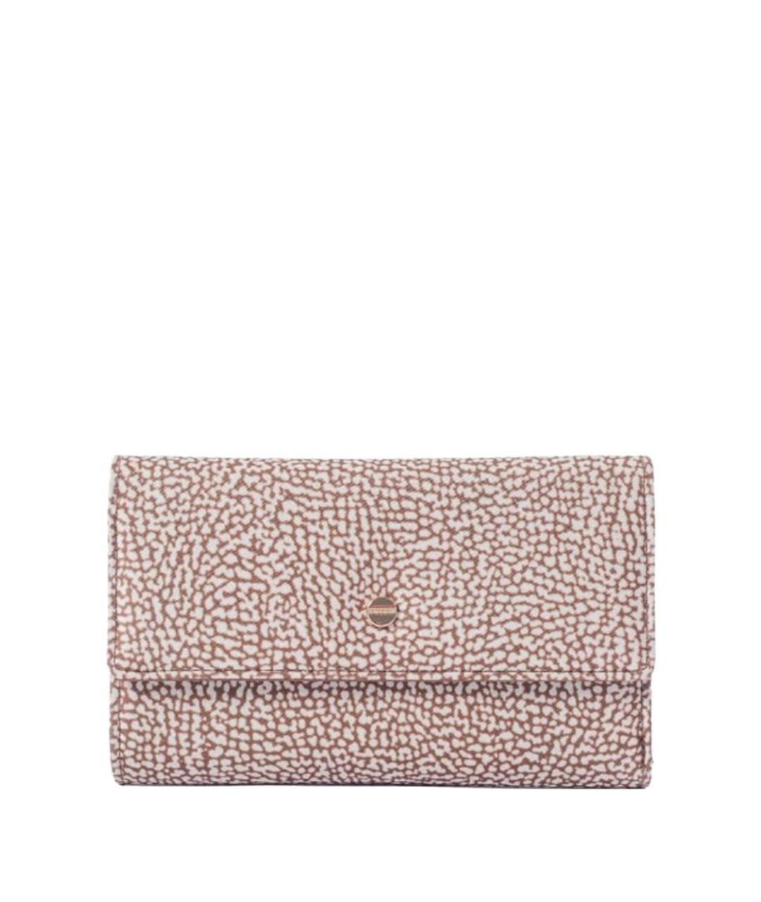 BORBONESE Бежевый кошелек из искусственной кожи, фото 1