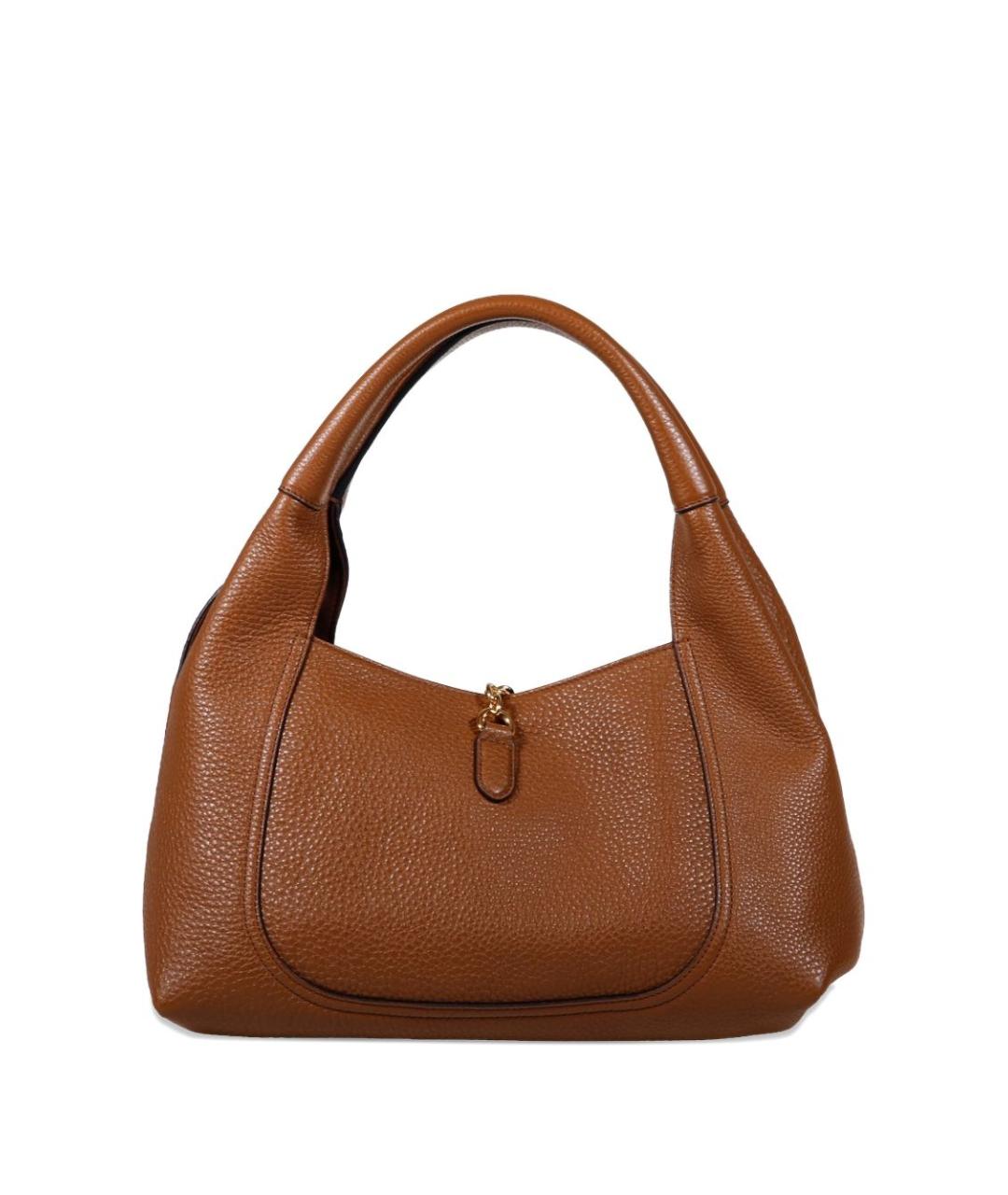 GUCCI Коричневая кожаная сумка тоут, фото 3