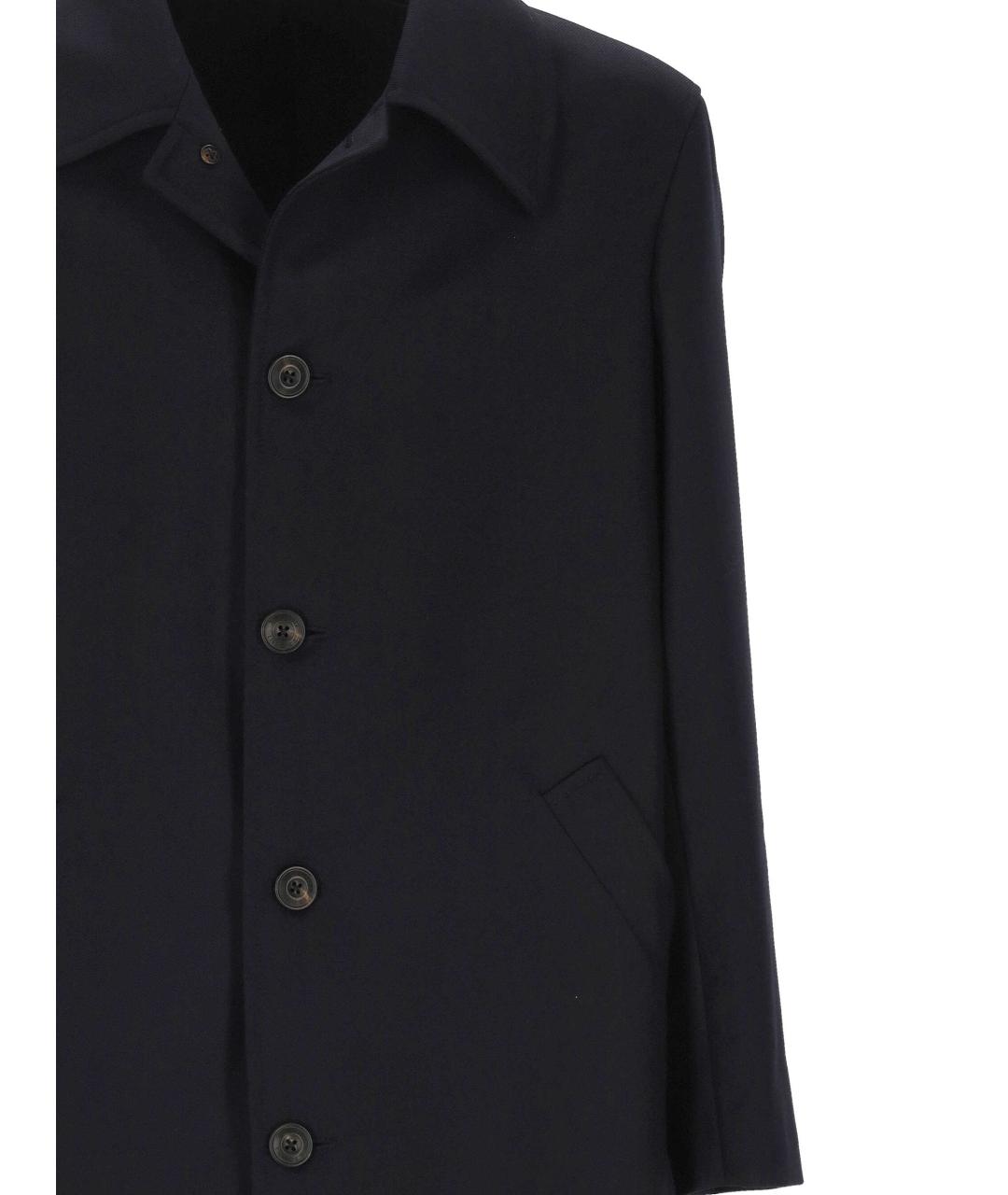 L.B.M. 1911 Черное шерстяное пальто, фото 2