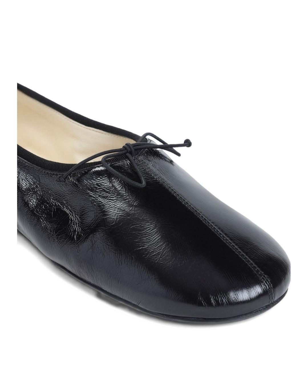 PHOEBE PHILO Черные кожаные балетки, фото 4