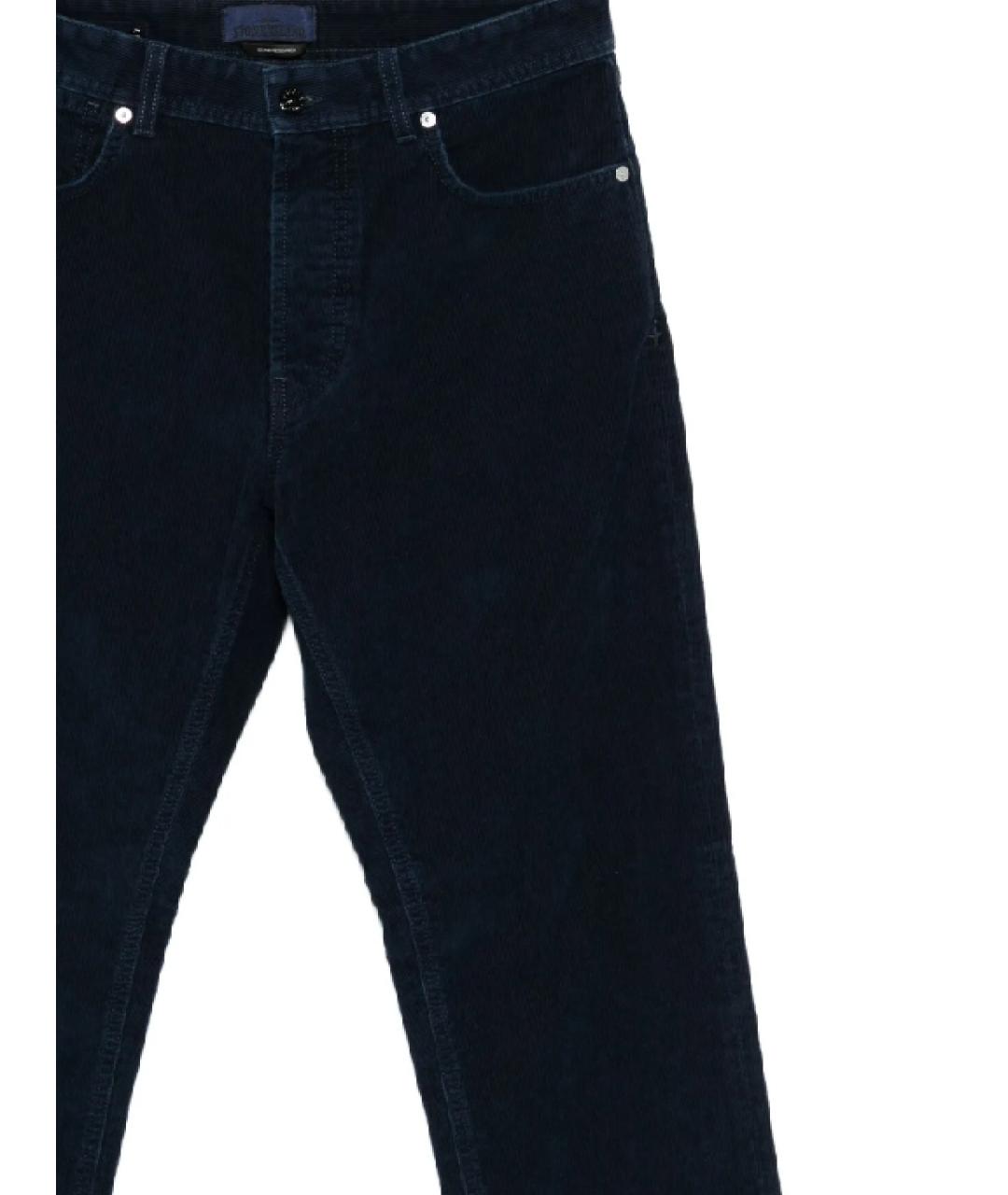 STONE ISLAND Темно-синие хлопковые прямые джинсы, фото 2