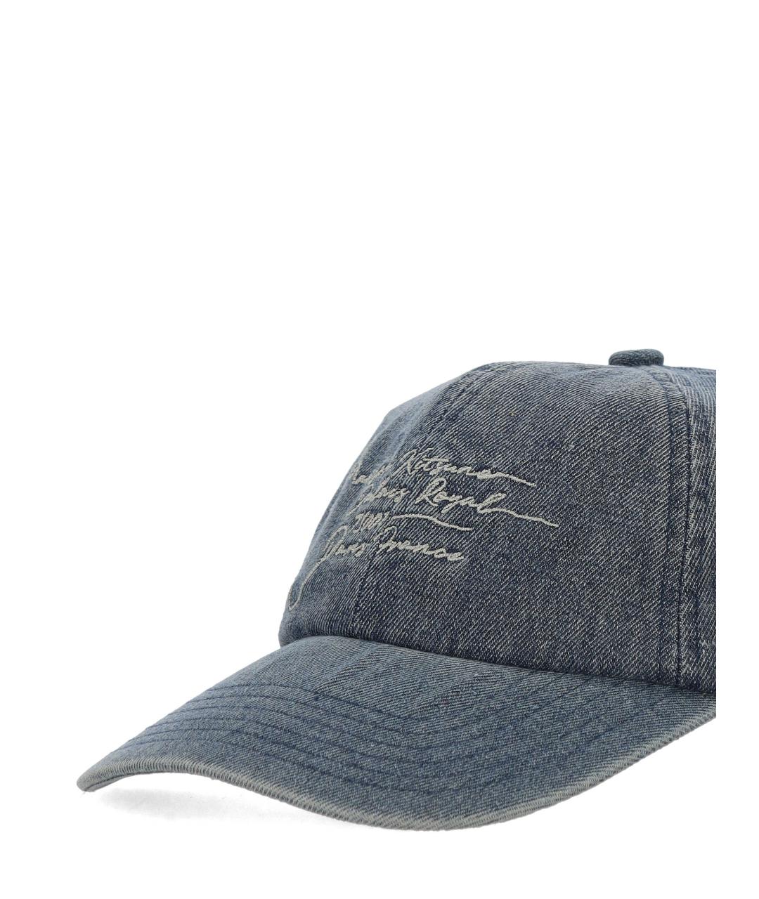 MAISON KITSUNE Синяя хлопковая кепка/бейсболка, фото 2