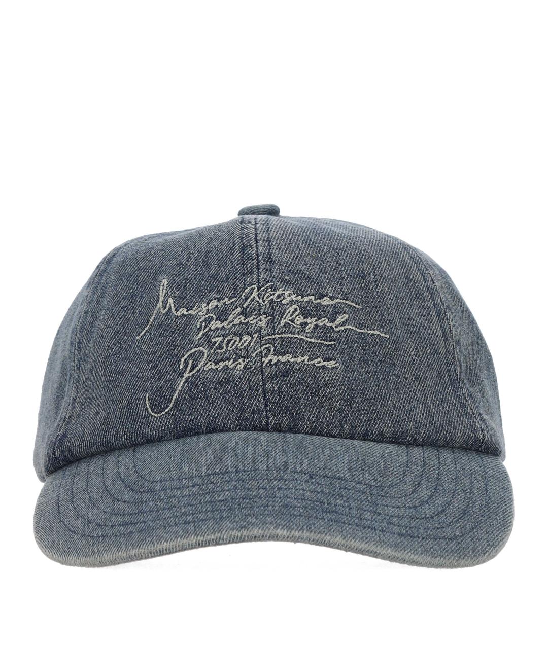 MAISON KITSUNE Синяя хлопковая кепка/бейсболка, фото 1