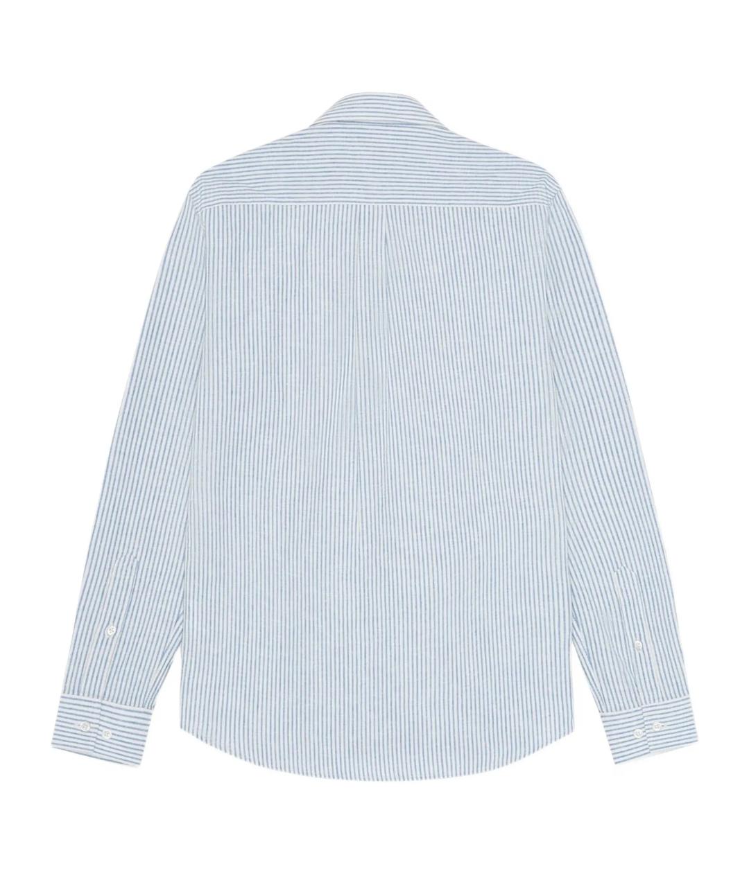 LES DEUX Голубая хлопковая кэжуал рубашка, фото 3