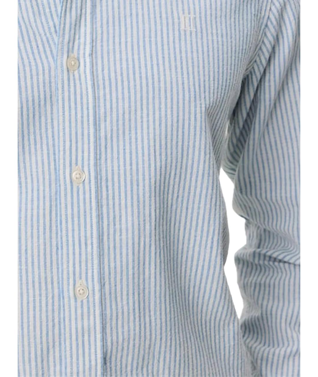 LES DEUX Голубая хлопковая кэжуал рубашка, фото 2