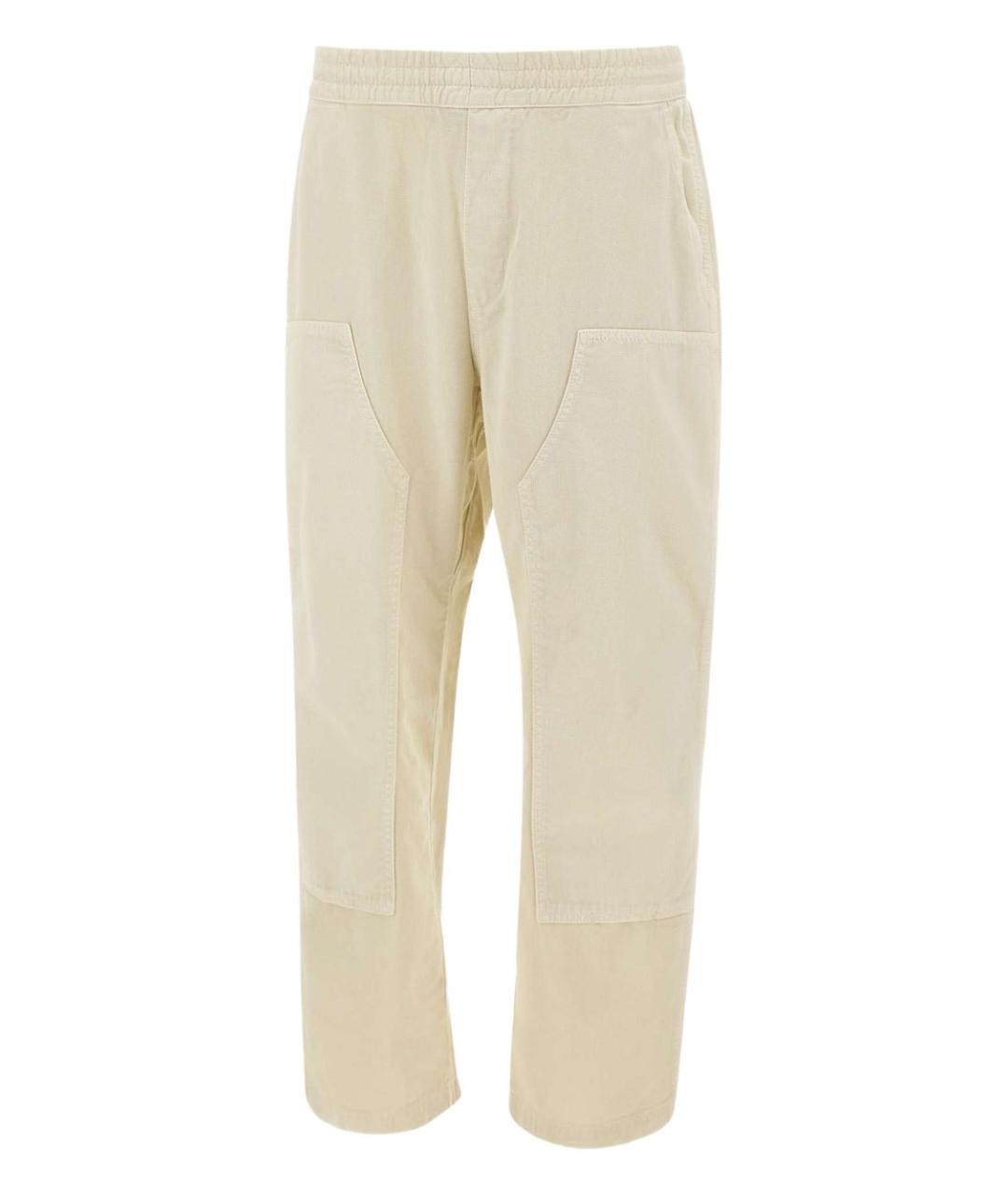 CARHARTT WIP Бежевые хлопковые повседневные брюки, фото 1