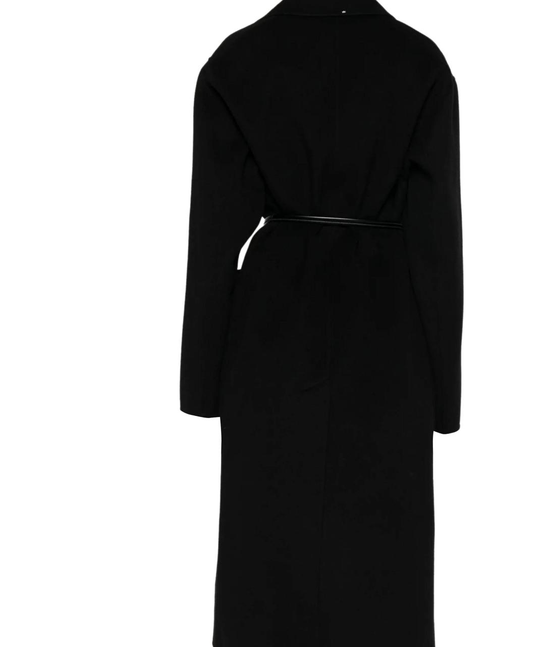 SPORTMAX Черное шерстяное пальто, фото 3