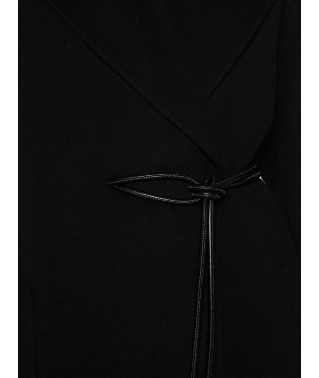 SPORTMAX Черное шерстяное пальто, фото 2