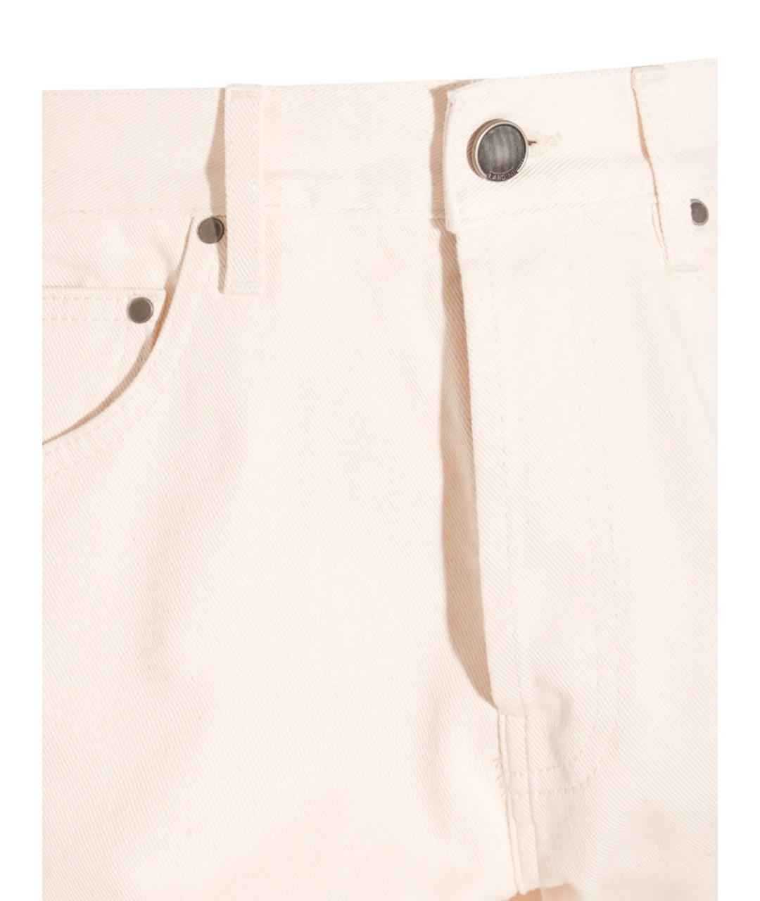 LARDINI Бежевые хлопковые джинсы скинни, фото 2