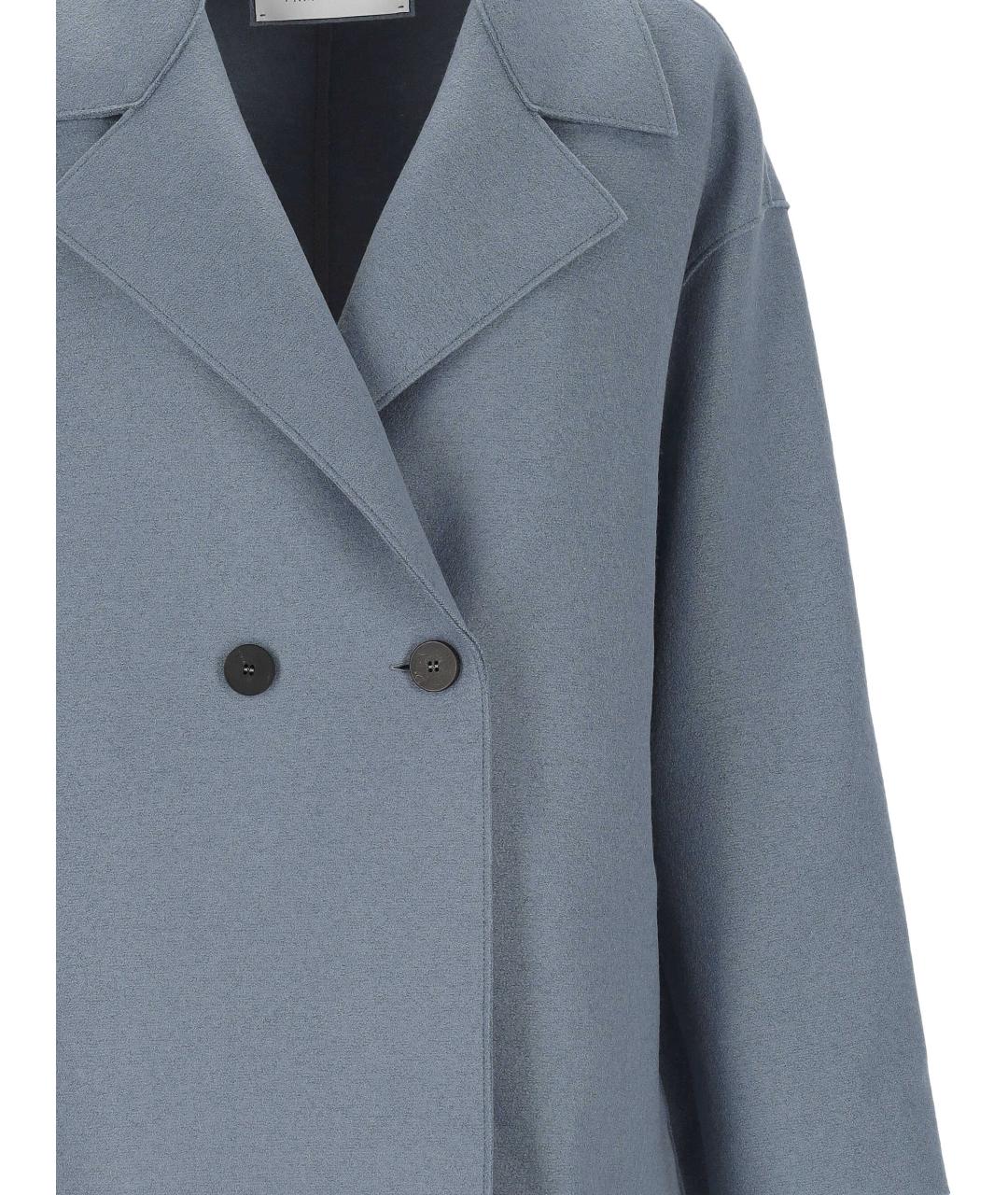 HARRIS WHARF LONDON Серое шерстяное пальто, фото 2