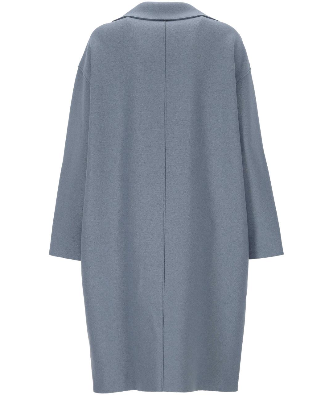 HARRIS WHARF LONDON Серое шерстяное пальто, фото 3