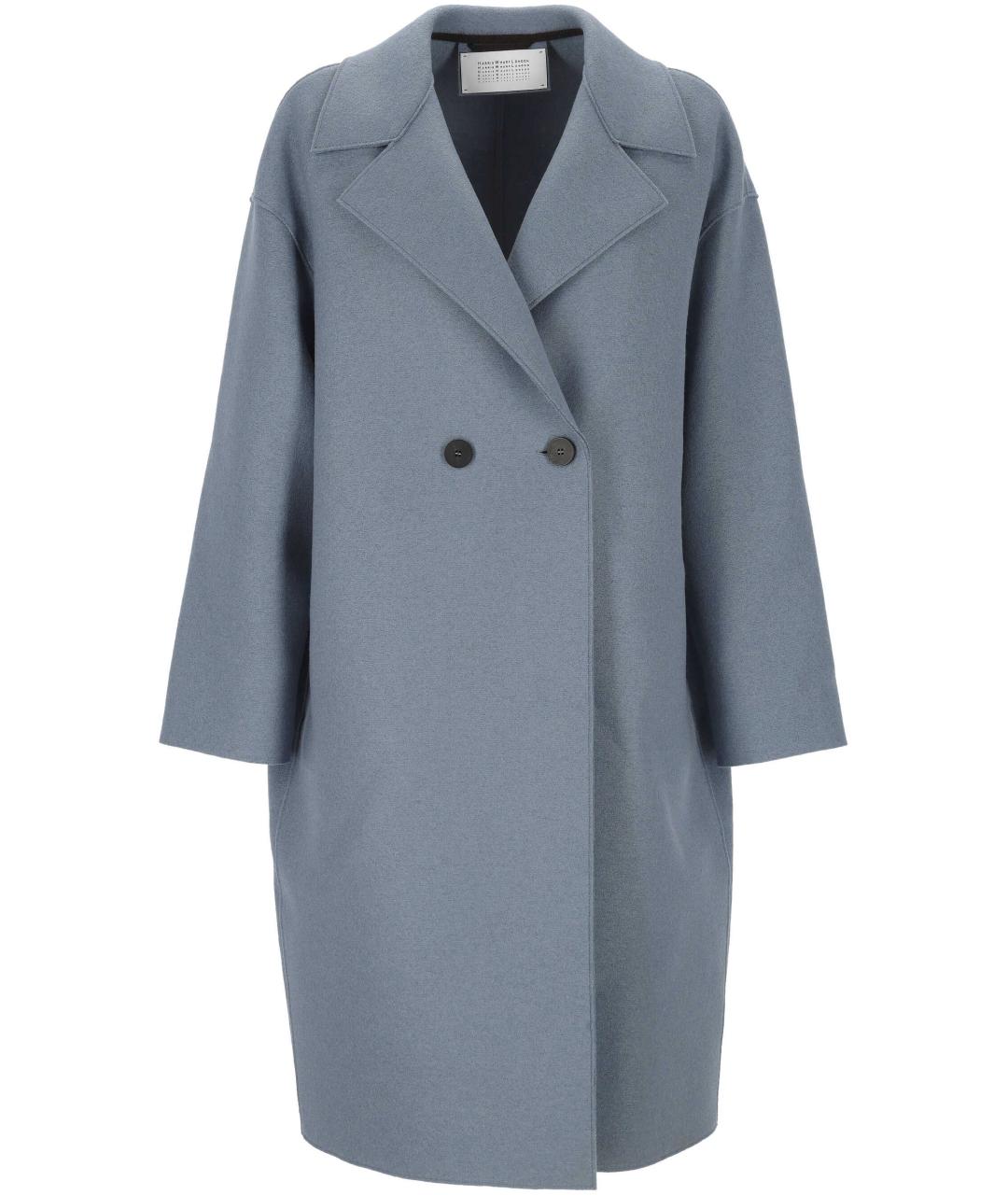 HARRIS WHARF LONDON Серое шерстяное пальто, фото 1