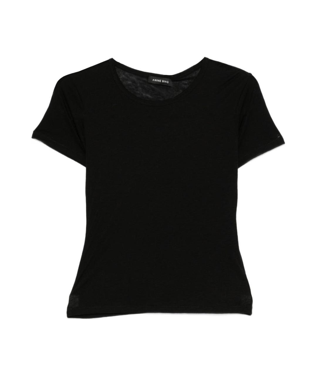 ANINE BING Черная футболка, фото 1