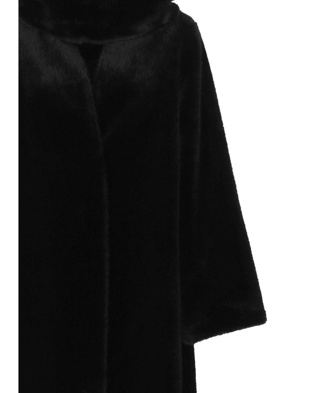 B&B COUTURE Черное полиэстеровое пальто, фото 2