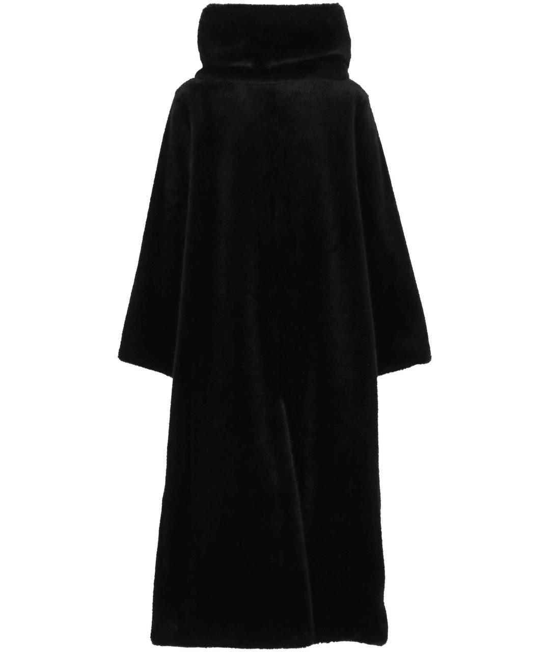 B&B COUTURE Черное полиэстеровое пальто, фото 3