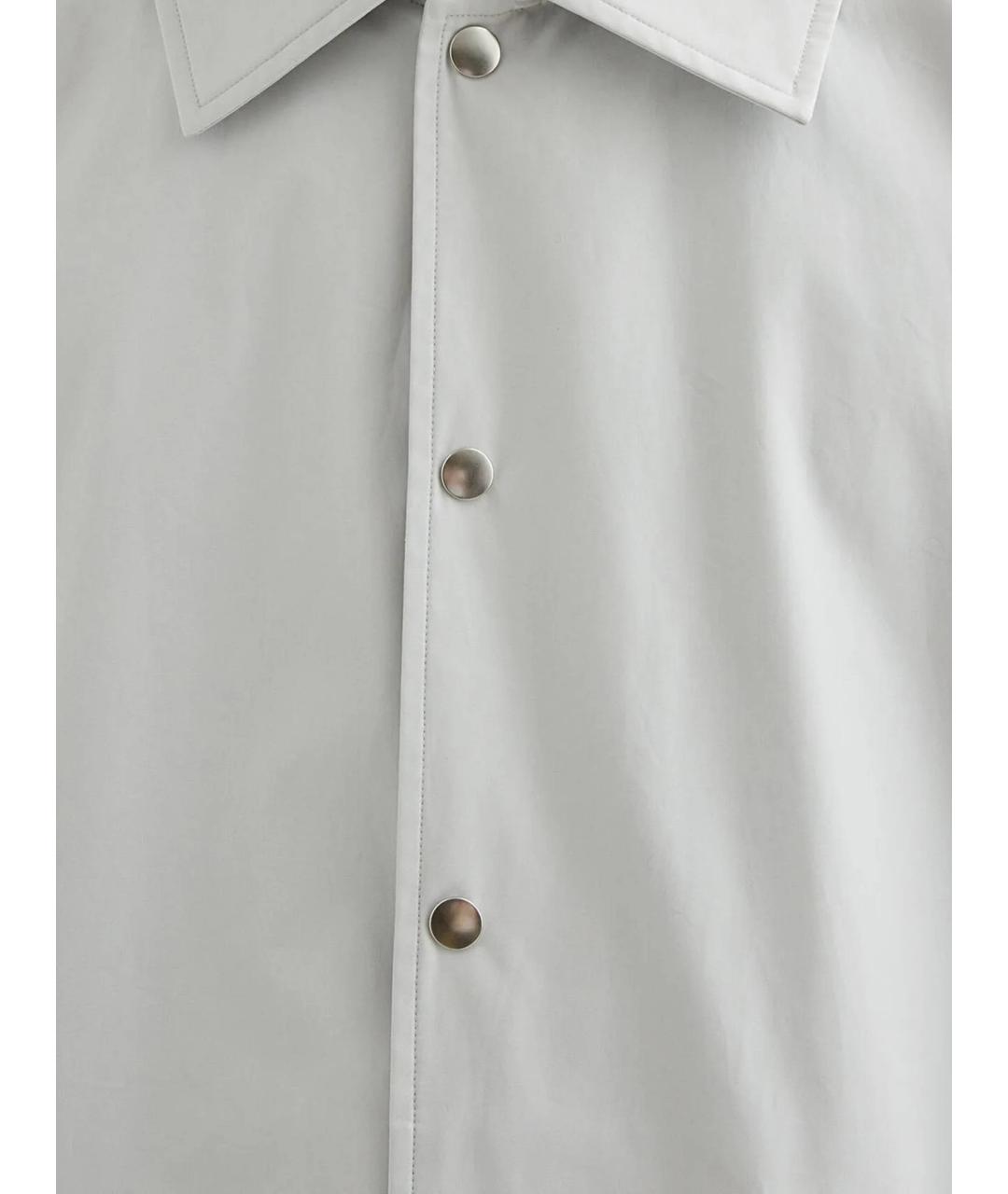 JIL SANDER Серая хлопковая куртка, фото 2