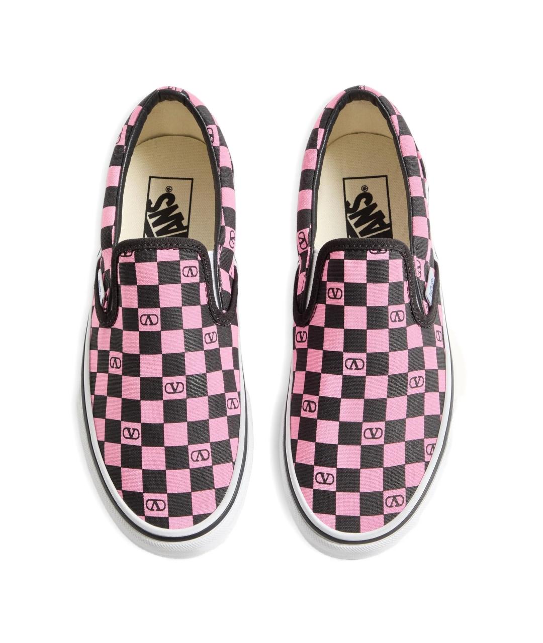 VALENTINO Розовые текстильные слипоны, фото 3