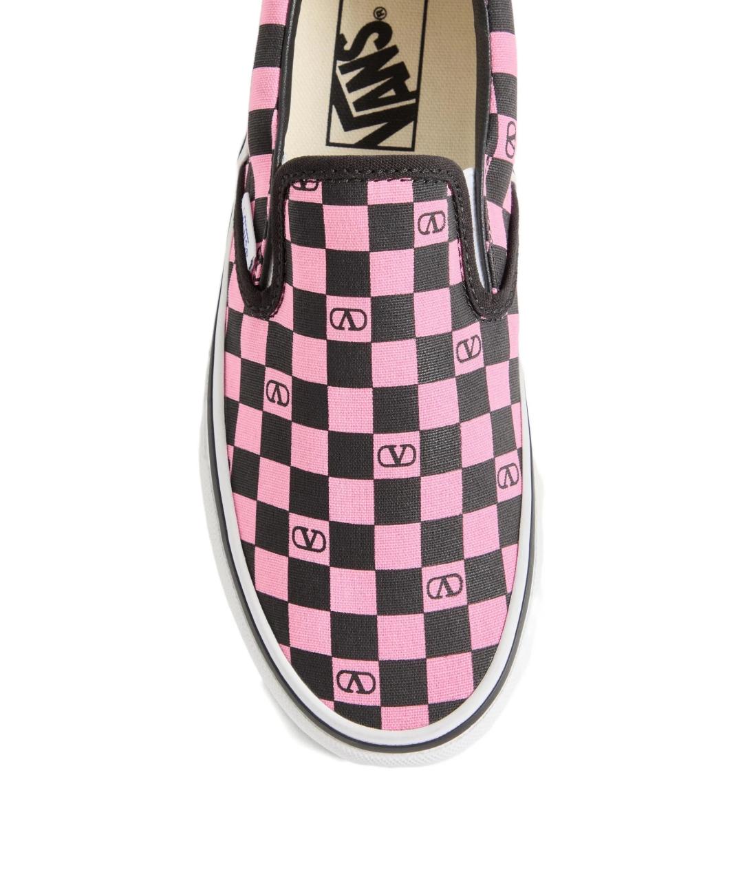 VALENTINO Розовые текстильные слипоны, фото 4