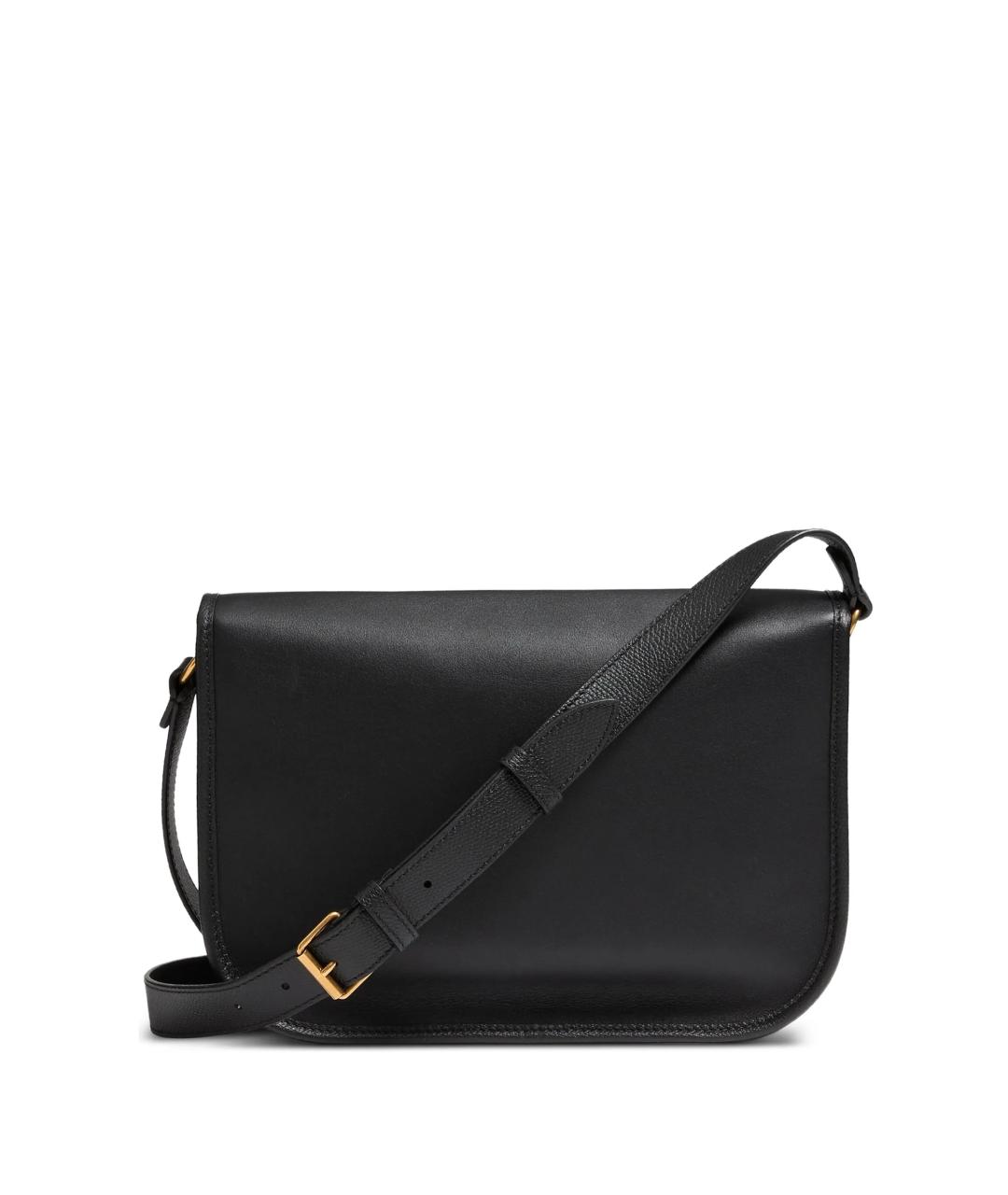 VALENTINO Черная кожаная сумка на плечо, фото 2