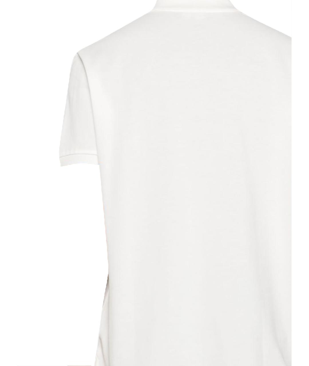 PEUTEREY Белое хлопковое поло с коротким рукавом, фото 3