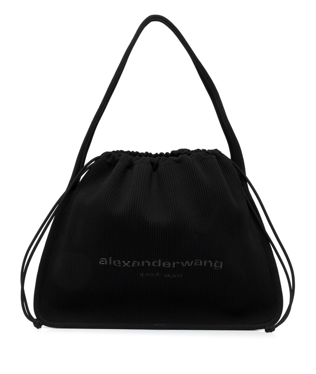 ALEXANDER WANG Черная тканевая сумка тоут, фото 1